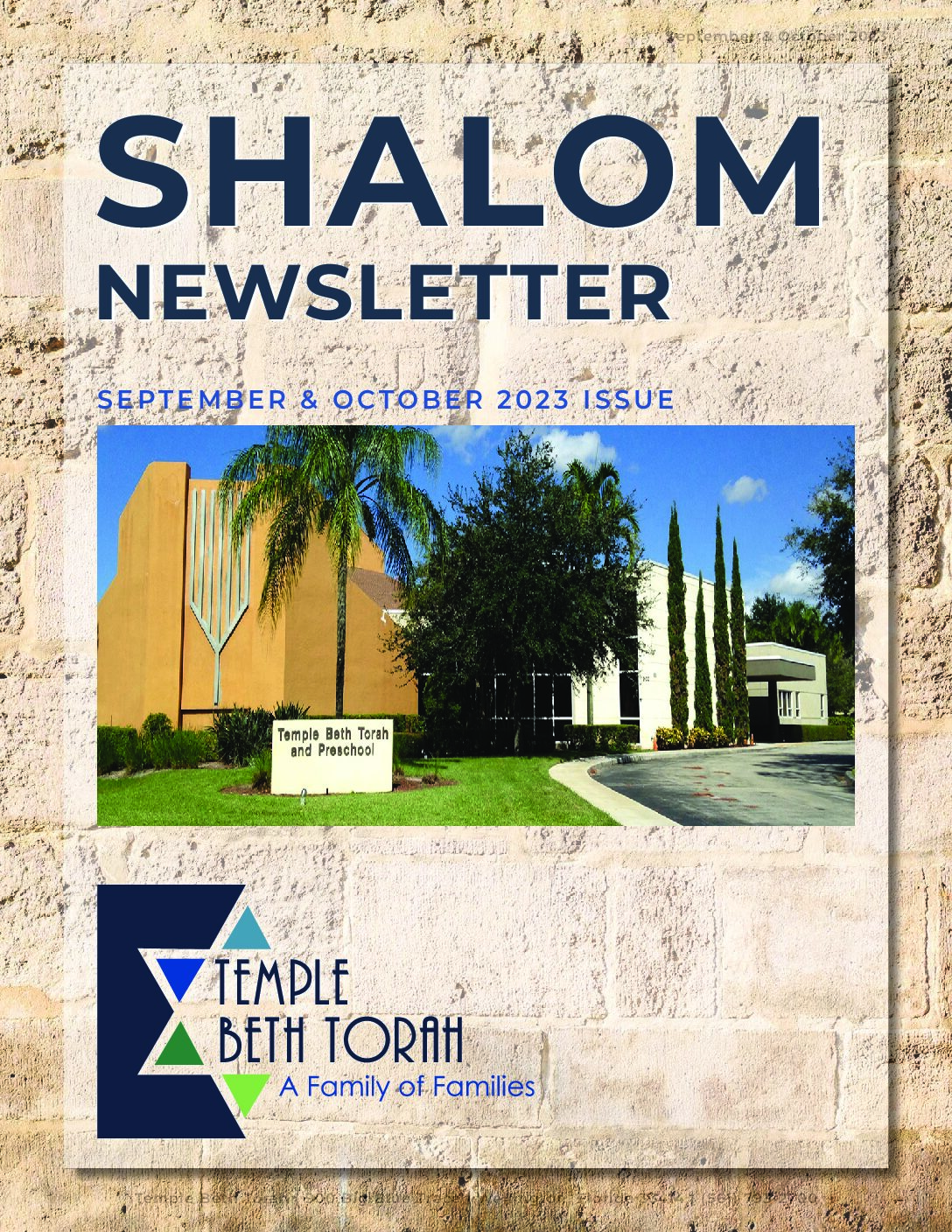 Shalom Newsletter Sept Oct 2023