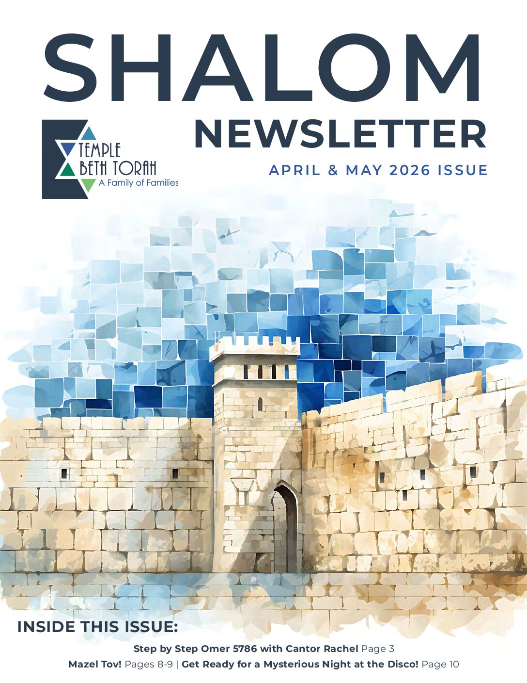 Shalom Newsletter April May 2026