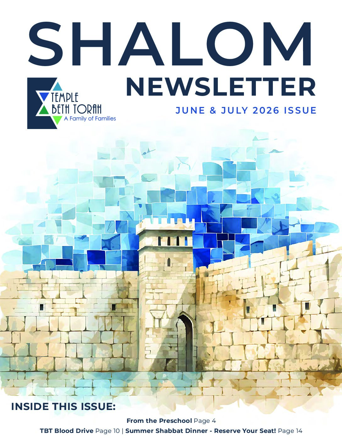 Shalom Newsletter June July 2026